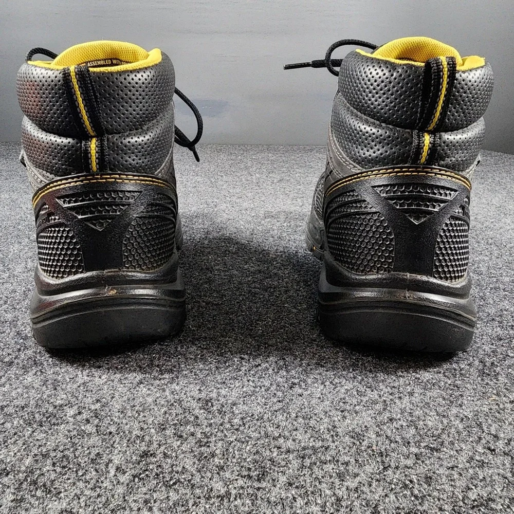 Keen Logandale Utility Work Boots Steel Toe Mens 8.5D Black Gray Waterproof